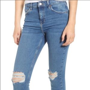 Topshop Jamie Moto Ripped jeans